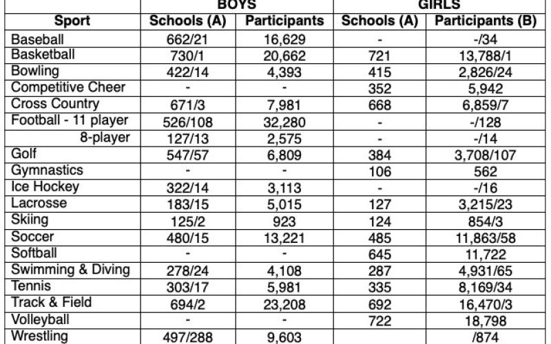 MHSAA member schools continue rebound in sports participation in 2022-23