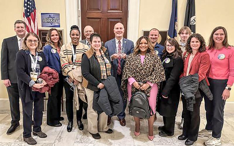 Congressman Moolenaar with Michigan Primary Care Association members after being presented with the Distinguished Community Health Center Advocacy Award.