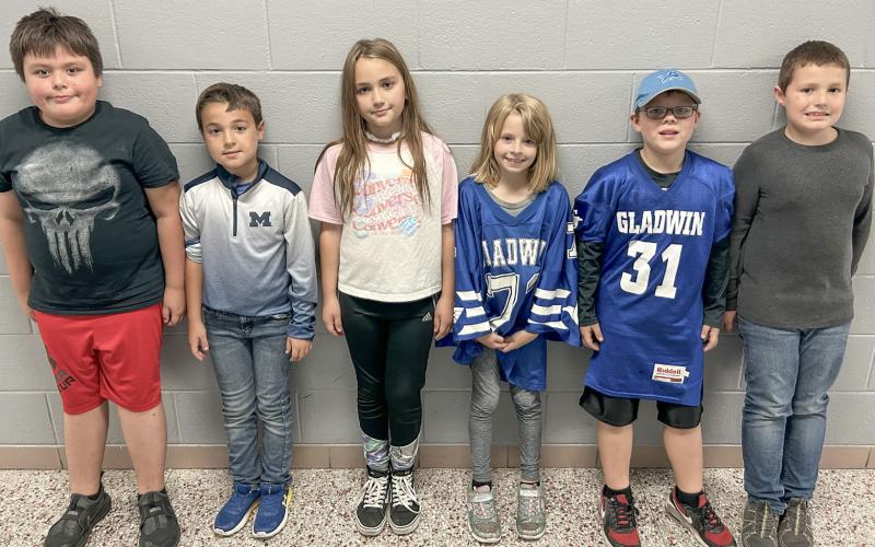Pictured are third graders: John Bills, Austin Jones, Margret Thompson, Gretchen Sharpe, Aiden Johnston, and Charlie Day.
