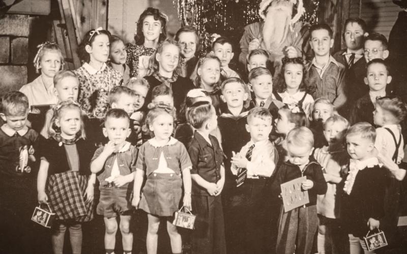 Christmas has long been a time for kids meetings Santa Claus. This one was taken in the Buckeye Township Hall during the prosperous oil boom years. It was probably taken just after the attack on Pearl Harbor and America’s entry into WWII, but before the reality of what that would mean had really sunk in. There are no identifications of any of the children, but perhaps some readers may recognize the event and perhaps even provide identifications. Send them to shaupt@thegladwincountyrecord.com.