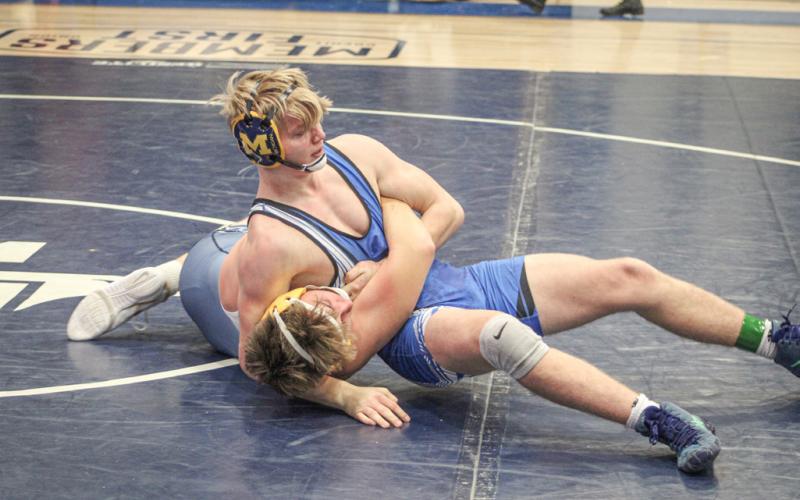 Gladwin’s Talan Goodwin went undefeated with four pins in a team tournament at Grayling on Saturday.