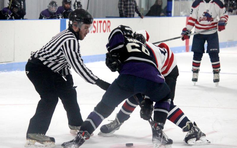 Gladiators face-off against the Hawk JV.