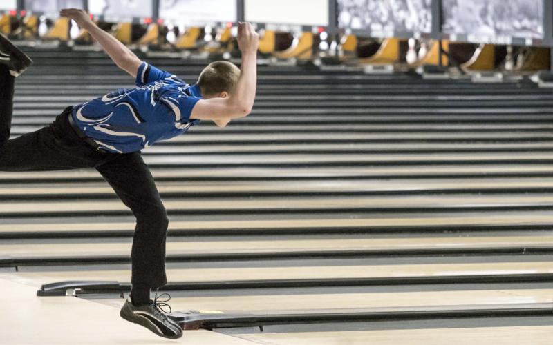 Gladwin High School Boys Bowling Team member Harvey Zelt, 11, competed in the Michigan High School Athletic Association Singles Bowling Finals – Division 3 competition, held on Saturday, March 4, 2023 in Jackson. Zelt advanced from a field of 16 bowlers to eight, made the final four, and ended up in the Semi Finals. Zelt ended the long two days of bowling competition as the Division 3 Boys Singles State Runner-up. PHOTO BY LEON LANGRIDGE