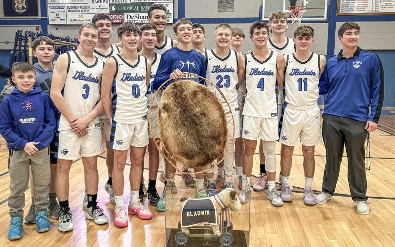 A beaver pelt and Butch were causes for celebration last Tuesday night when the Gladwin boys’ basketball team knocked off rival Beaverton.