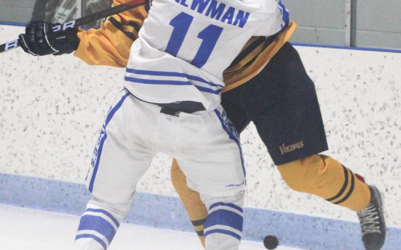 Moe Newman, who had 24 goals and 35 points this season, will return to the lineup for the Flying G’s next year.