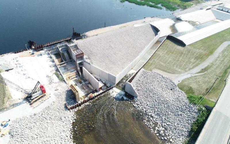 Edenville Dam as of July 3, 2025.