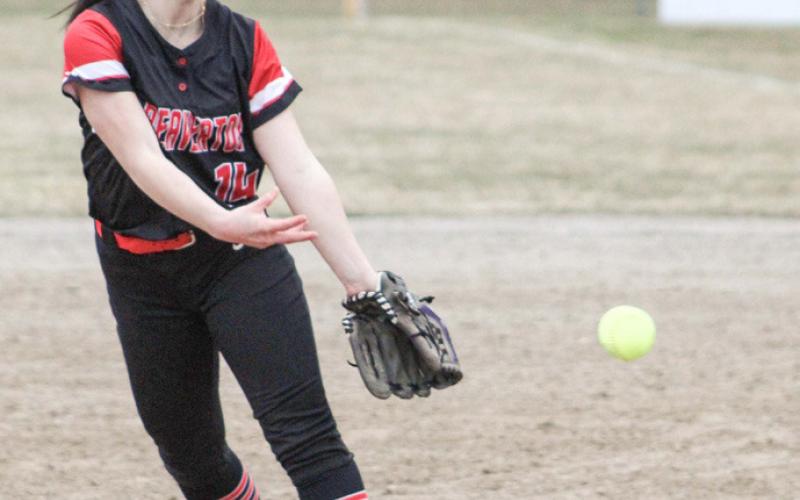 Emily McCann was Beaverton’s winning pitcher in a victory at Warren Mott Saturday.