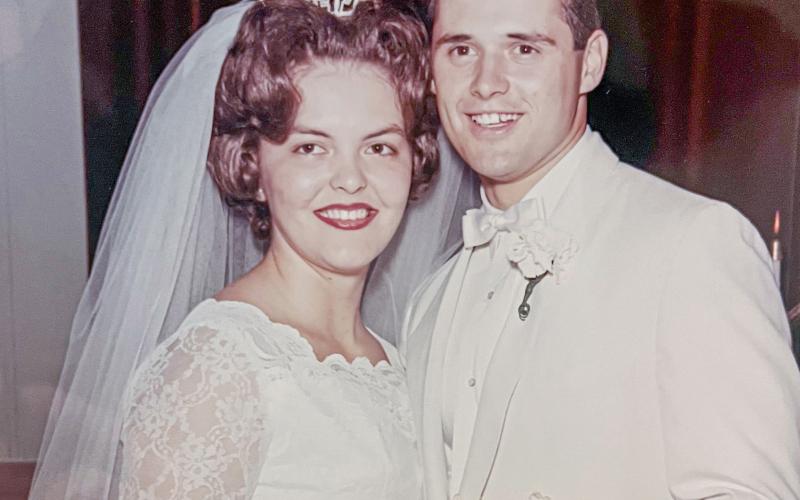 The family of Lynn and Linda Morgan is delighted to announce their 60th wedding anniversary. They were married on July 17, 1965 in Gladwin at the First United Methodist Church. The couple have three children Jodi (Courtney) Lee of Sanford, Eric (Lanette) Morgan of Gladwin and Jakie (Scott Jiggins) Conahan of Midland. They have been blessed with eight grandchildren and seven greatgrandchildren. May their love story continue to inspire us all.