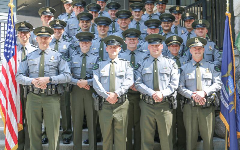 The Michigan Department of Natural Resources hosted graduation for 15 new conservation officers, in Roscommon.