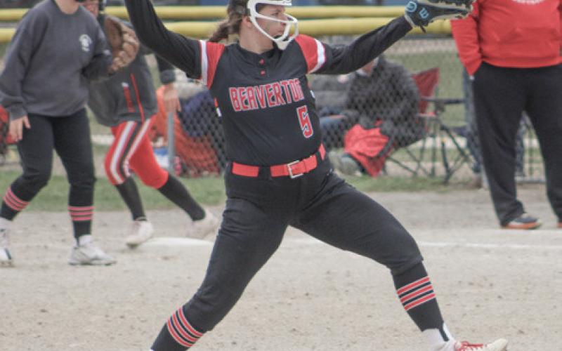 Beaverton pitcher Abby Northrup delivers during Saturday’s tournament.