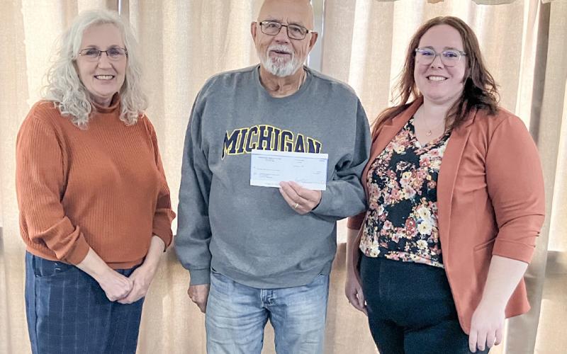 On Monday, November 11, 2024, Tom Winarski (at center), from the Judge Shaffer Advised Fund, presented the CoA’s Executive Director, Lori Stout (at left), and Program Director, Anna McNeill (at right) with the grant check.
