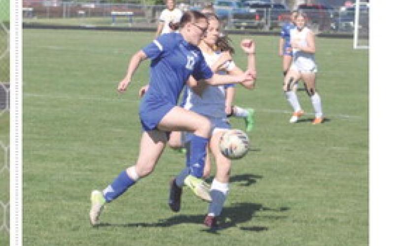 Gladwin’s Abby Thume plays the hop during last week’s 2-0 loss to Ogemaw Heights in the first round of the state tourney.