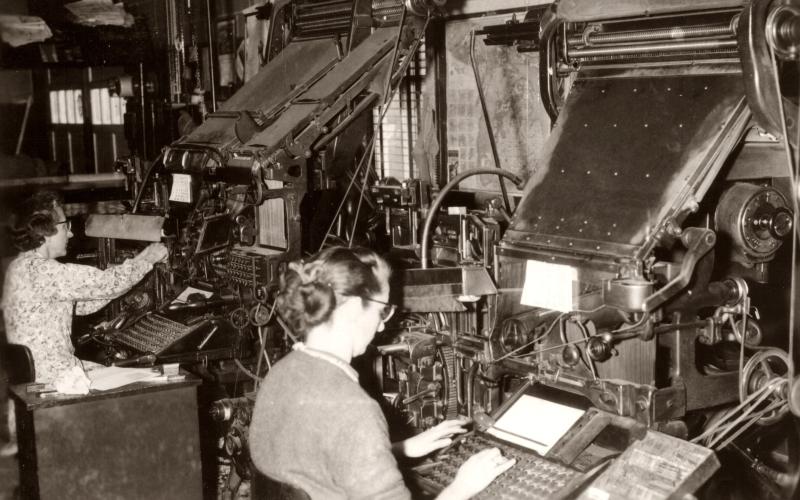 A LOOK BACK IN TIME | EARLY LINOTYPE PRESS MACHINERY