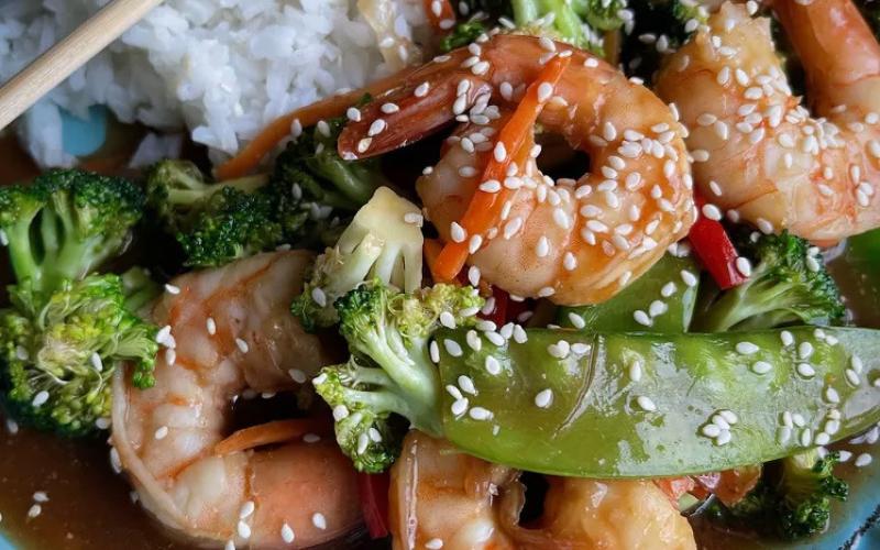 Shrimp and Broccoli Stir-Fry