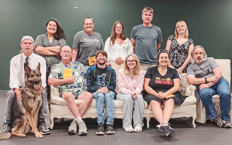 Pictured left to right back row: Katelyn Smith, Kim Shea, Lora Perkins, Dave Minor, and Brielle Dick. Bottom row left to right: Kevin Allen, Bill Mason, Justin Marchington, Summer Reames, Keara Hopkins, and Karl Hauser.
