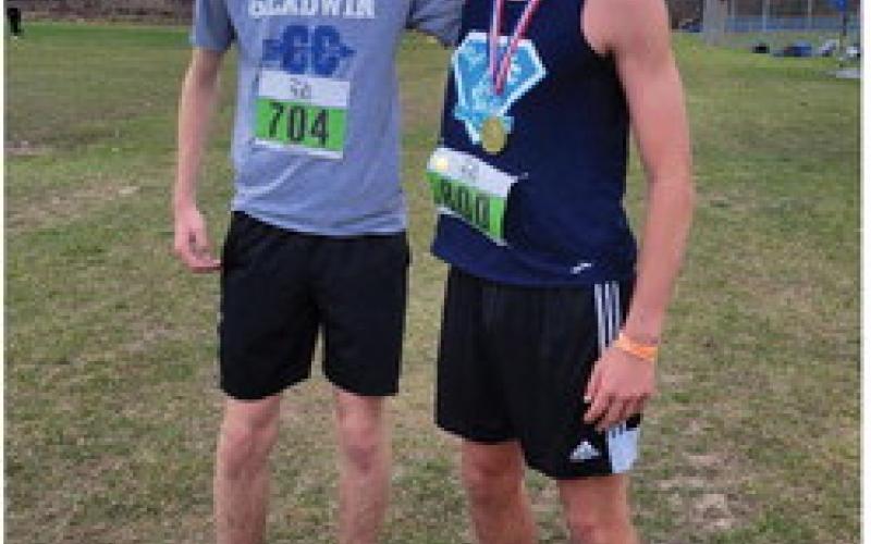 Christensen and Palmreuter after the completion of the Boys Elite Open Race.