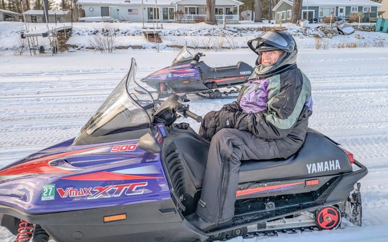 90 YEARS YOUNG AND STILL SNOWMOBILING