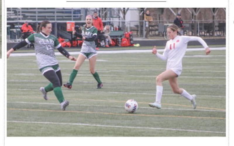 Beaverton’s Wren Carland closes in on the ball during a game earlier this season. The Beavers entered this week with a record of 1-1-1.