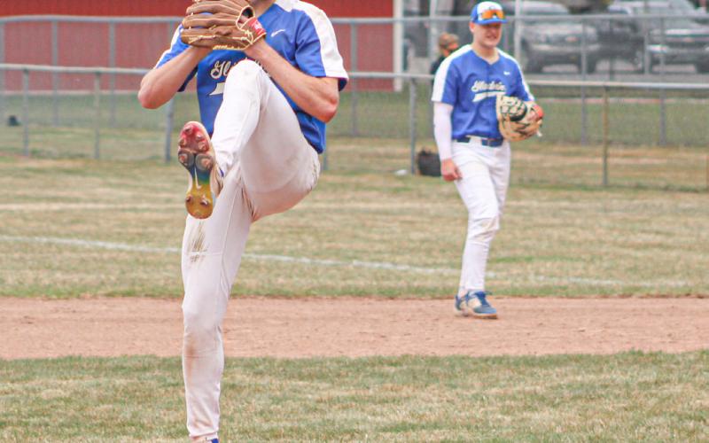Gladwin’s Mason Meier made enough big pitches to get the win against second-ranked Standish Friday night.