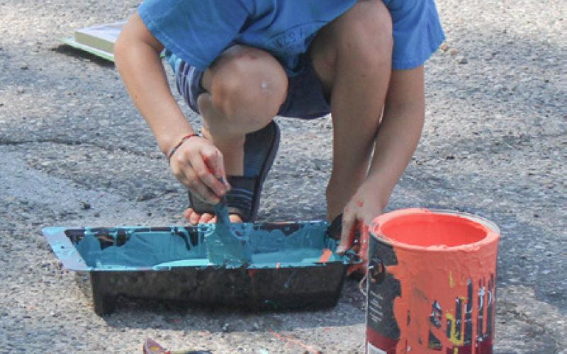 Paint the Pavement brightens street corner