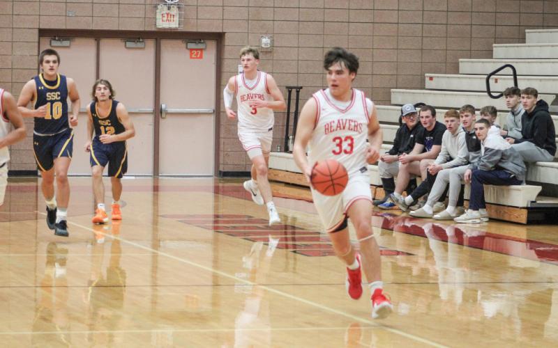 Landon Love and Beaverton ran off with a 52-38 victory over visiting Midland Calvary Baptist Friday night to open the new year on the right note.