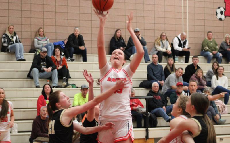 Taryn Roberts lays it up and lays it in during Beaverton’s 64-34 victory over visiting Bullock Creek on Thursday night.
