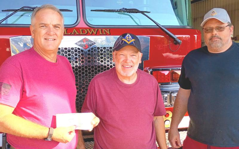 Masons donate to fire safety open house