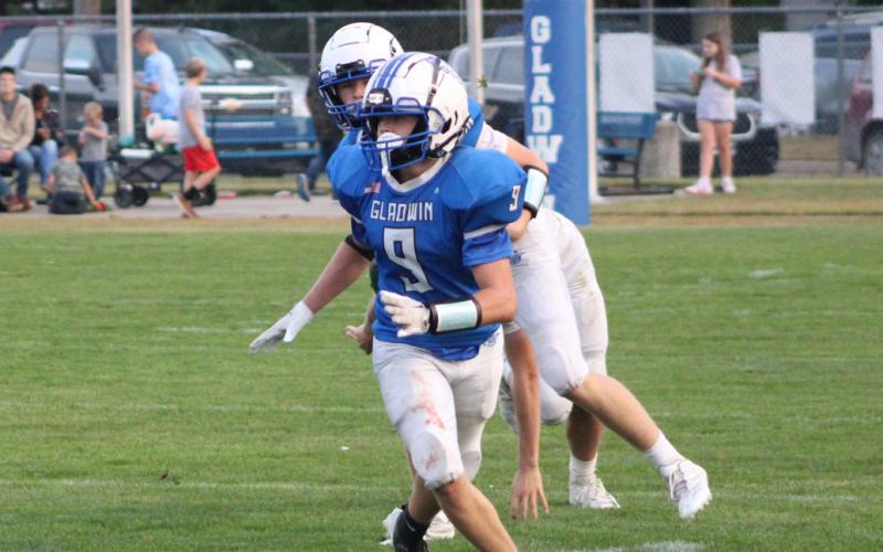 Kolten Greaves and the Gladwin junior varsity football team picked up the first win of the season.