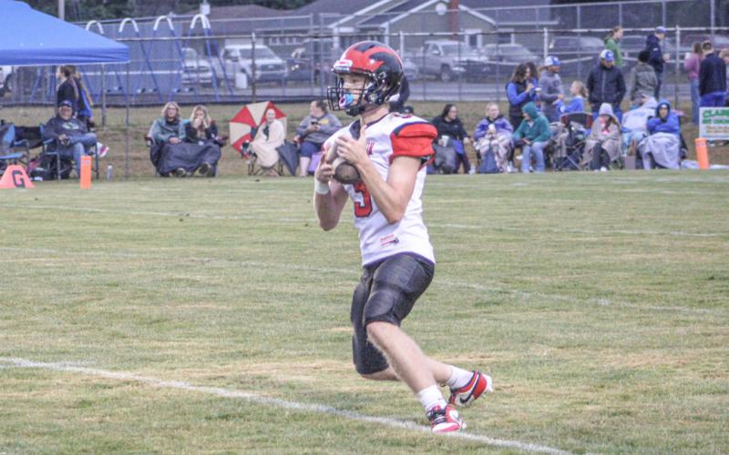 Kamdyn Avila and the Beaverton football team put up some points in Friday night’s season finale, but came up short at Houghton Lake.