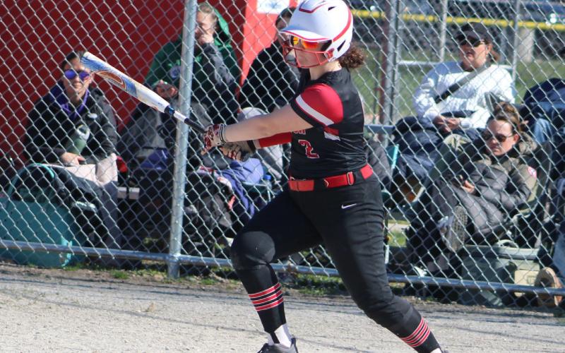 Jadyn Bair and Beaverton put up a fight in the district semifinals Saturday before losing 3-1 to Bullock Creek.