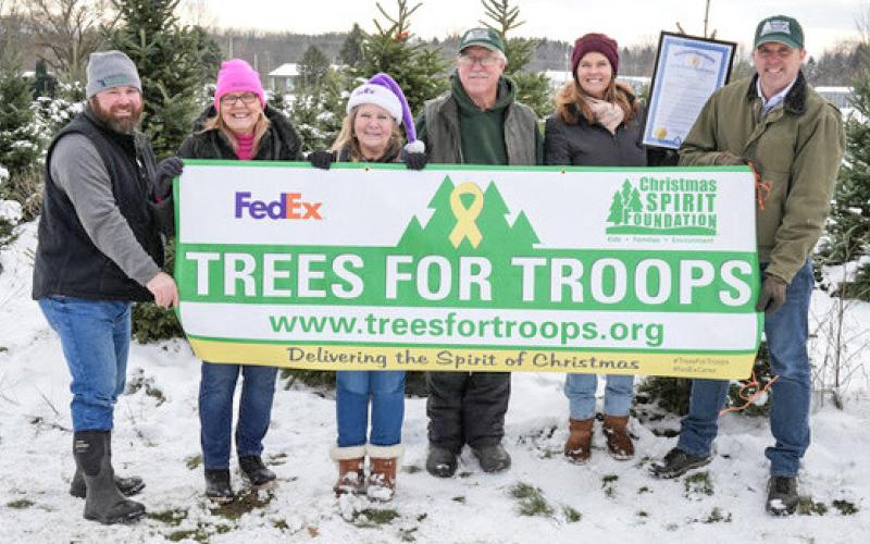 ‘Trees for Troops’ event at Wahmhoff Farms