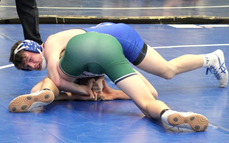 MJ McDonald finished second at 150 Saturday to help the Flying G’s place third as a team at the Jack Pine Conference Tournament.