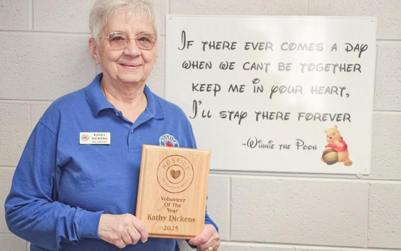 HOSPICE OF GLADWIN AREA VOLUNTEER OF THE YEAR KATHY DICKENS