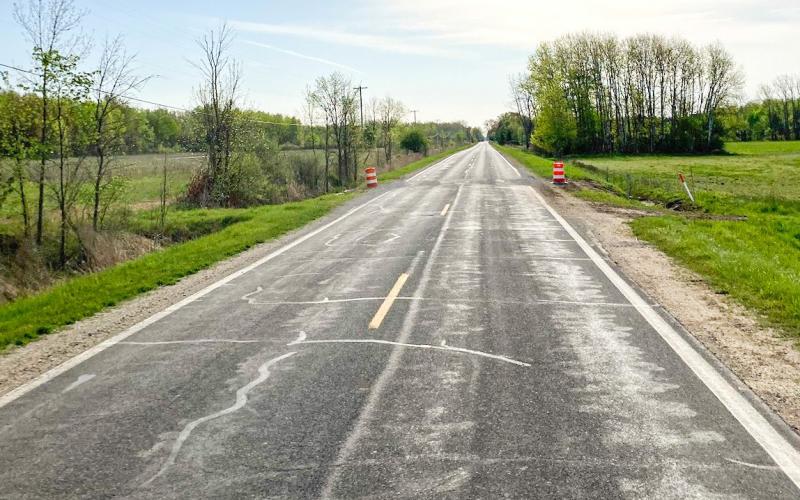 The M-30 Bridge, at the Edenville Dam, will close M-30 for a majority of 2024. In order to use Dale Road for the detour route, the Michigan Department of Transportation (MDOT) will be overlaying Dale Road in 2023, from M-30 to M-18. Before that happens, the Gladwin County Road Comission will be wedging/widening/ prepping the existing asphalt. The road will be built up and repaired, prior to the new surface being applied later this summer. Old culverts were beginning to be replaced this past week.