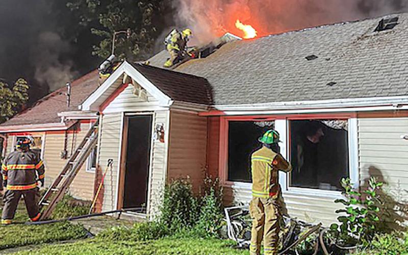 FIRE ENGULFS HOUSE IN THE CITY OF BEAVERTON