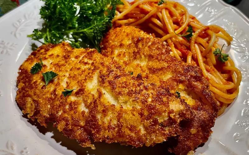 Crusted Chicken Romano