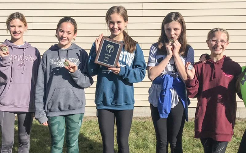 Pictured left to right: Breanna Aalderink, Olivia Evans, Vivian O’Callaghan, Estella Dicken, Arliena Grant, Klaire Thurlow, and Vada Povey.