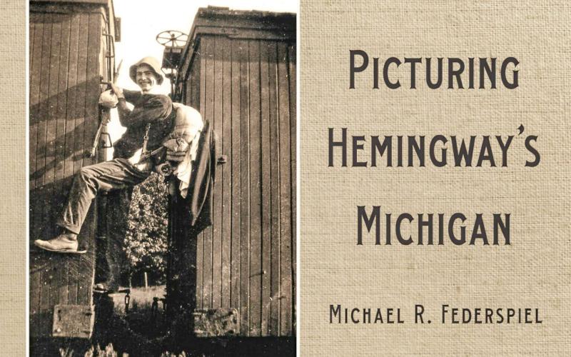 The cover of “Picturing Hemingway’s Michigan” features a teenage Ernest Hemingway. WAYNE STATE UNIVERSITY PRESS