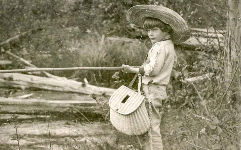 A young Ernest Hemingway fishes in Northern Michigan. CLARKE HISTORICAL LIBRARY/CENTRAL MICHIGAN UNIVERSITY