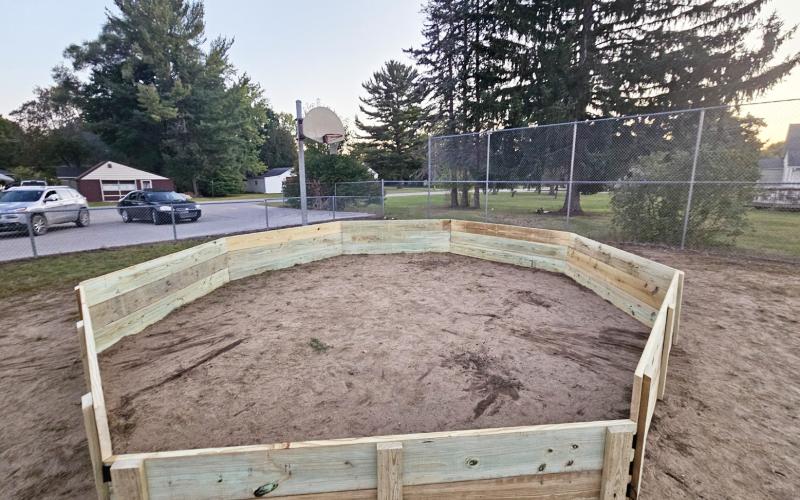 Ball pit constructed