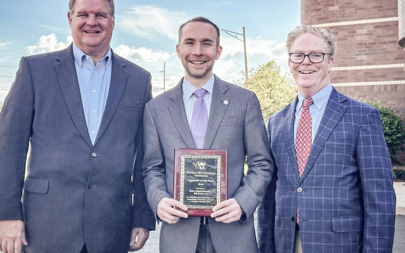 State Representative Bill G. Schuette was recently presented with the Legislator of the Year Award by the Michigan Manufacturers Association.