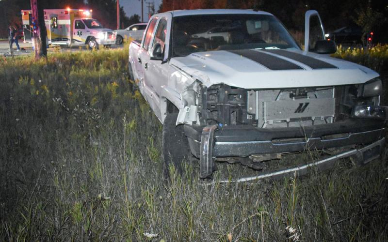 A 2003 Chevrolet Silverado (above) was involved in a collision with a 2017 Polaris Ranger on Sept. 14.