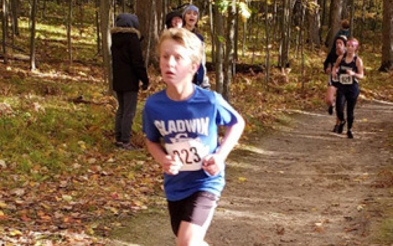 Ryder Johnson finishing strong.