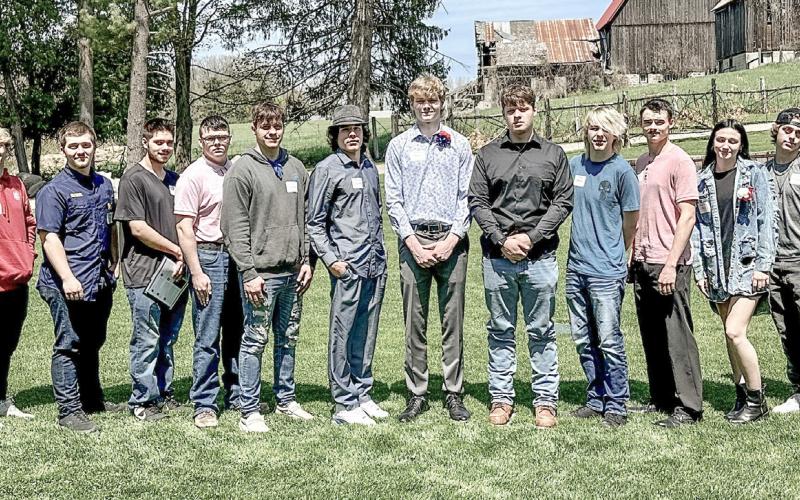 Pictured, left to right, are: Leah Davis, Kalli McGraw, Alexiea Hale, Shane Warner, Daniel Gray, Kevin Klein, Joshua Heyer Jr., Tyler Lumbert, Niccolo Gonzalez, Dalton Peters, Gary Blossey III, Blake Booker, Remmington Ruhle, Joselin Pero, Austin Langley, Ashton Stephenson, Kayley Ellis and Jade Shearer. Not pictured: Aiden McCormick and Theresa Coburn.