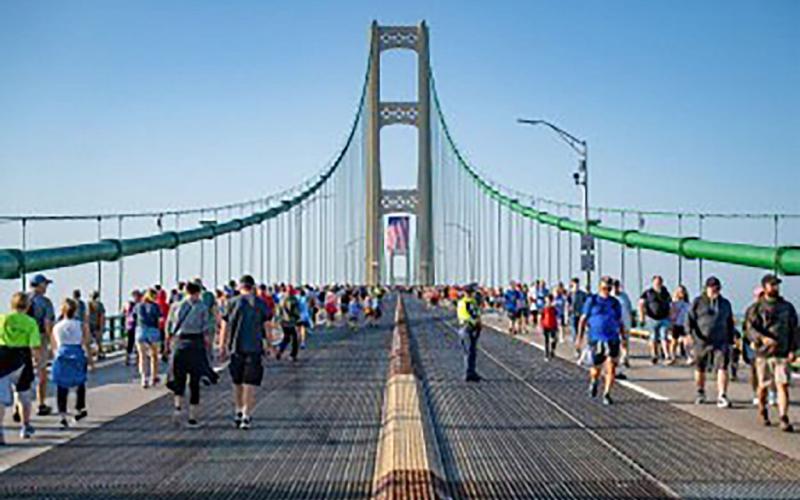 MACKINAC BRIDGE CLOSED LABOR DAY MORNING