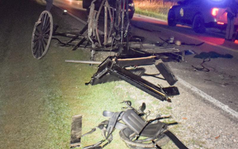 Late night accident with Amish buggy sends two for medical assistance