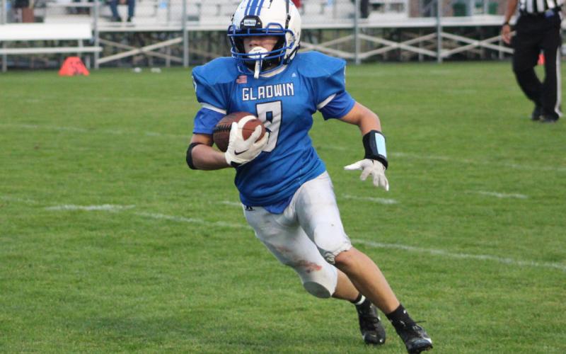 Kolten Greaves and the Gladwin junior varsity football team pitched a shutout at Bullock Creek last week.