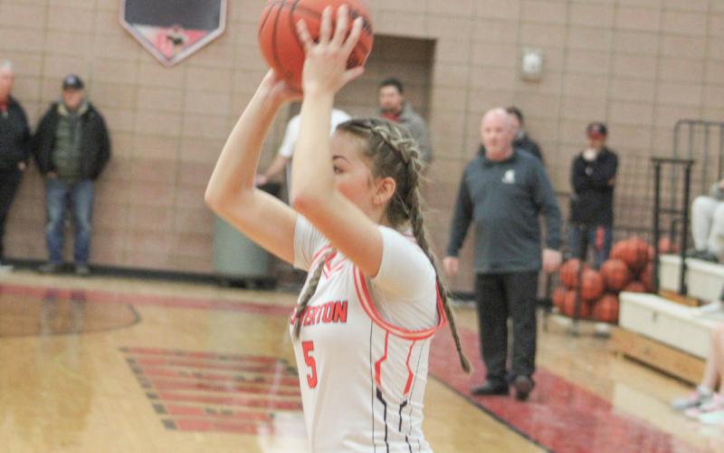 Beaverton’s Harper Pollard scored 12 points in a tough loss at Hemlock in a non-conference battle last Monday.