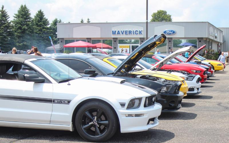 MAVERICK FORD MUSTANG PIT STOP CAR SHOW HELD
