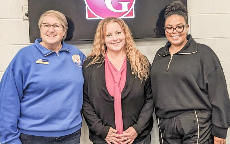Pictured are, left to right: Lori Nevill, Sarah Kile, and Kaylynn Laidlaw.